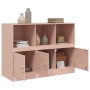Aparador de acero rosa 99x39x73 cm de vidaXL, Aparadores - Ref: Foro24-841788, Precio: 144,01 €, Descuento: %