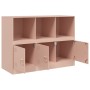 Aparador de acero rosa 99x39x73 cm de vidaXL, Aparadores - Ref: Foro24-841788, Precio: 144,01 €, Descuento: %