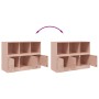 Aparador de acero rosa 99x39x73 cm de vidaXL, Aparadores - Ref: Foro24-841788, Precio: 144,01 €, Descuento: %