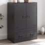 Aparador de acero negro 67x39x95 cm de vidaXL, Aparadores - Ref: Foro24-841805, Precio: 163,66 €, Descuento: %