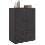 Aparador de acero negro 67x39x95 cm de vidaXL, Aparadores - Ref: Foro24-841805, Precio: 163,66 €, Descuento: %