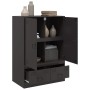 Aparador de acero negro 67x39x95 cm de vidaXL, Aparadores - Ref: Foro24-841805, Precio: 163,66 €, Descuento: %