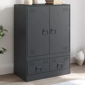 Aparador de acero gris antracita 67x39x95 cm by vidaXL, Sideboards - Ref: Foro24-841807, Price: 158,70 €, Discount: %
