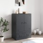 Aparador de acero gris antracita 67x39x95 cm de vidaXL, Aparadores - Ref: Foro24-841807, Precio: 160,60 €, Descuento: %