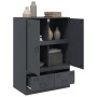 Aparador de acero gris antracita 67x39x95 cm de vidaXL, Aparadores - Ref: Foro24-841807, Precio: 160,60 €, Descuento: %