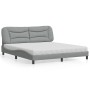 Cama con colchón de tela gris claro 180x200 cm de vidaXL, Camas y somieres - Ref: Foro24-3208548, Precio: 442,15 €, Descuento: %