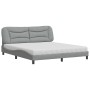 Cama con colchón de tela gris claro 180x200 cm de vidaXL, Camas y somieres - Ref: Foro24-3208548, Precio: 442,15 €, Descuento: %