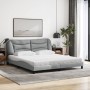 Cama con colchón de tela gris claro 180x200 cm de vidaXL, Camas y somieres - Ref: Foro24-3208548, Precio: 442,15 €, Descuento: %