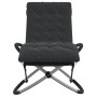 Tumbona geométrica con cojín acero negro y gris de vidaXL, Tumbonas - Ref: Foro24-3213545, Precio: 153,75 €, Descuento: %