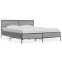 Estructura cama madera ingeniería metal gris Sonoma 150x200 cm de vidaXL, Camas y somieres - Ref: Foro24-3280005, Precio: 159...