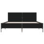 Estructura de cama madera de ingeniería y metal negro 160x200cm de vidaXL, Camas y somieres - Ref: Foro24-3280007, Precio: 16...