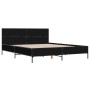 Estructura de cama madera de ingeniería y metal negro 140x190cm de vidaXL, Camas y somieres - Ref: Foro24-3280032, Precio: 15...