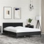 Estructura de cama madera de ingeniería y metal negro 140x190cm de vidaXL, Camas y somieres - Ref: Foro24-3280032, Precio: 15...