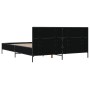 Estructura de cama madera de ingeniería y metal negro 140x190cm de vidaXL, Camas y somieres - Ref: Foro24-3280032, Precio: 15...