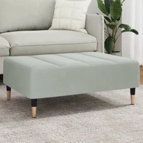 Reposapiés de terciopelo gris claro 77x55x31 cm by vidaXL, Ottomans - Ref: Foro24-4007393, Price: 73,81 €, Discount: %