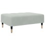 Reposapiés de terciopelo gris claro 77x55x31 cm de vidaXL, Otomanas - Ref: Foro24-4007393, Precio: 74,86 €, Descuento: %