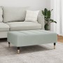 Reposapiés de terciopelo gris claro 77x55x31 cm de vidaXL, Otomanas - Ref: Foro24-4007393, Precio: 74,86 €, Descuento: %