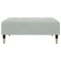 Reposapiés de terciopelo gris claro 77x55x31 cm de vidaXL, Otomanas - Ref: Foro24-4007393, Precio: 74,86 €, Descuento: %