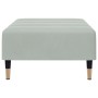 Reposapiés de terciopelo gris claro 77x55x31 cm de vidaXL, Otomanas - Ref: Foro24-4007393, Precio: 74,86 €, Descuento: %