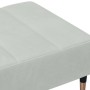 Reposapiés de terciopelo gris claro 77x55x31 cm de vidaXL, Otomanas - Ref: Foro24-4007393, Precio: 74,86 €, Descuento: %
