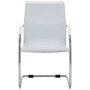 Silla de oficina voladiza de cuero sintético blanco de vidaXL, Sillas de oficina - Ref: Foro24-289359, Precio: 113,34 €, Desc...