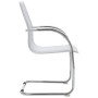 Silla de oficina voladiza de cuero sintético blanco de vidaXL, Sillas de oficina - Ref: Foro24-289359, Precio: 113,34 €, Desc...