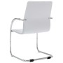 Silla de oficina voladiza de cuero sintético blanco de vidaXL, Sillas de oficina - Ref: Foro24-289359, Precio: 113,34 €, Desc...