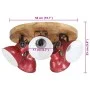 Lámpara de techo rojo desgastado 25 W E27 50x50x25 cm de vidaXL, Lámparas - Ref: Foro24-371835, Precio: 111,82 €, Descuento: %