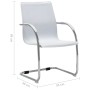 Silla de oficina voladiza de cuero sintético blanco de vidaXL, Sillas de oficina - Ref: Foro24-289359, Precio: 113,34 €, Desc...