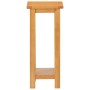 Mesa auxiliar de madera maciza de roble 27x24x55 cm de vidaXL, Mesas auxiliares - Ref: Foro24-289185, Precio: 79,48 €, Descue...