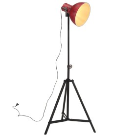 Lámpara de pie rojo desgastado 25 W E27 61x61x90/150 cm de vidaXL, Lámparas - Ref: Foro24-371868, Precio: 76,47 €, Descuento: %