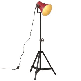 Lámpara de pie rojo desgastado 25 W E27 35x35x65/95 cm de vidaXL, Lámparas - Ref: Foro24-371875, Precio: 62,86 €, Descuento: %