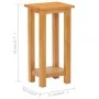 Solid oak wood side table 27x24x55 cm by vidaXL, Side tables - Ref: Foro24-289185, Price: 77,88 €, Discount: %