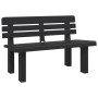 Banco de jardín polipropileno gris antracita 110x52x71 cm de vidaXL, Bancos de jardín - Ref: Foro24-4009380, Precio: 138,27 €...