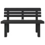 Banco de jardín polipropileno gris antracita 110x52x71 cm de vidaXL, Bancos de jardín - Ref: Foro24-4009380, Precio: 138,27 €...