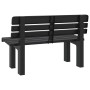 Banco de jardín polipropileno gris antracita 110x52x71 cm de vidaXL, Bancos de jardín - Ref: Foro24-4009380, Precio: 138,27 €...