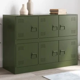Aparador de acero verde oliva 99x39x73 cm von vidaXL, Sideboards - Ref: Foro24-841797, Preis: 177,37 €, Rabatt: %