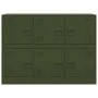 Aparador de acero verde oliva 99x39x73 cm de vidaXL, Aparadores - Ref: Foro24-841797, Precio: 177,37 €, Descuento: %