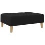 Reposapiés de tela negro 77x55x31 cm de vidaXL, Otomanas - Ref: Foro24-4007391, Precio: 68,33 €, Descuento: %