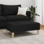 Reposapiés de tela negro 77x55x31 cm de vidaXL, Otomanas - Ref: Foro24-4007391, Precio: 68,33 €, Descuento: %