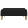 Reposapiés de tela negro 77x55x31 cm de vidaXL, Otomanas - Ref: Foro24-4007391, Precio: 68,33 €, Descuento: %