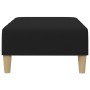 Reposapiés de tela negro 77x55x31 cm de vidaXL, Otomanas - Ref: Foro24-4007391, Precio: 68,33 €, Descuento: %