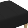 Reposapiés de tela negro 77x55x31 cm de vidaXL, Otomanas - Ref: Foro24-4007391, Precio: 68,33 €, Descuento: %