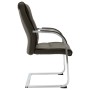 Silla de oficina voladiza de cuero sintético gris de vidaXL, Sillas de oficina - Ref: Foro24-289342, Precio: 142,33 €, Descue...