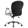 Silla de oficina giratoria de cuero sintético negro de vidaXL, Sillas de oficina - Ref: Foro24-289363, Precio: 119,06 €, Desc...