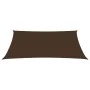 Toldo de vela rectangular de tela oxford marrón 6x8 m de vidaXL, Sombrillas - Ref: Foro24-135828, Precio: 131,24 €, Descuento: %