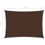 Toldo de vela rectangular de tela oxford marrón 6x8 m de vidaXL, Sombrillas - Ref: Foro24-135828, Precio: 131,24 €, Descuento: %