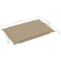 Lounger with solid gray acacia wood cushion by vidaXL, Loungers - Ref: Foro24-3064047, Price: 145,97 €, Discount: %