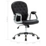Silla de oficina giratoria de cuero sintético negro de vidaXL, Sillas de oficina - Ref: Foro24-289363, Precio: 119,06 €, Desc...