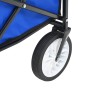 Carrito de mano plegable de acero con capota azul de vidaXL, Carretillas de carga - Ref: Foro24-147590, Precio: 90,47 €, Desc...